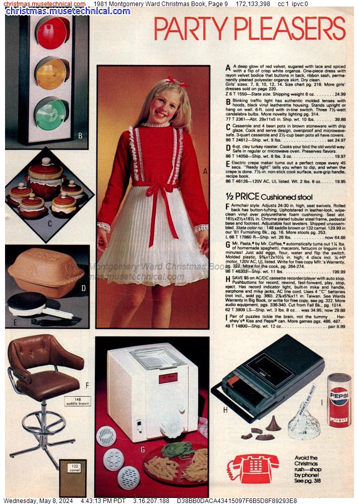 1981 Montgomery Ward Christmas Book, Page 9