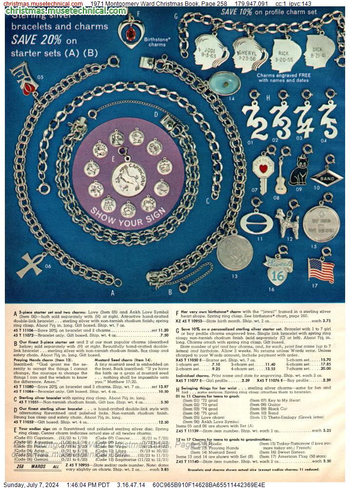 1971 Montgomery Ward Christmas Book, Page 258