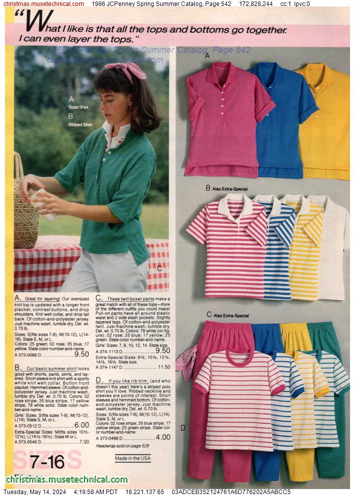 1986 JCPenney Spring Summer Catalog, Page 542