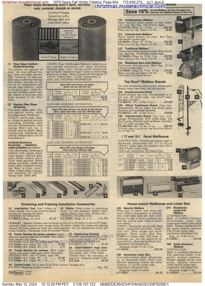 1979 Sears Fall Winter Catalog, Page 904