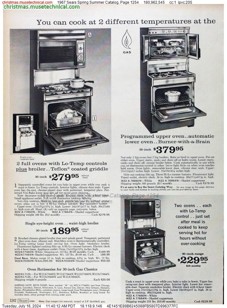 1967 Sears Spring Summer Catalog, Page 1254