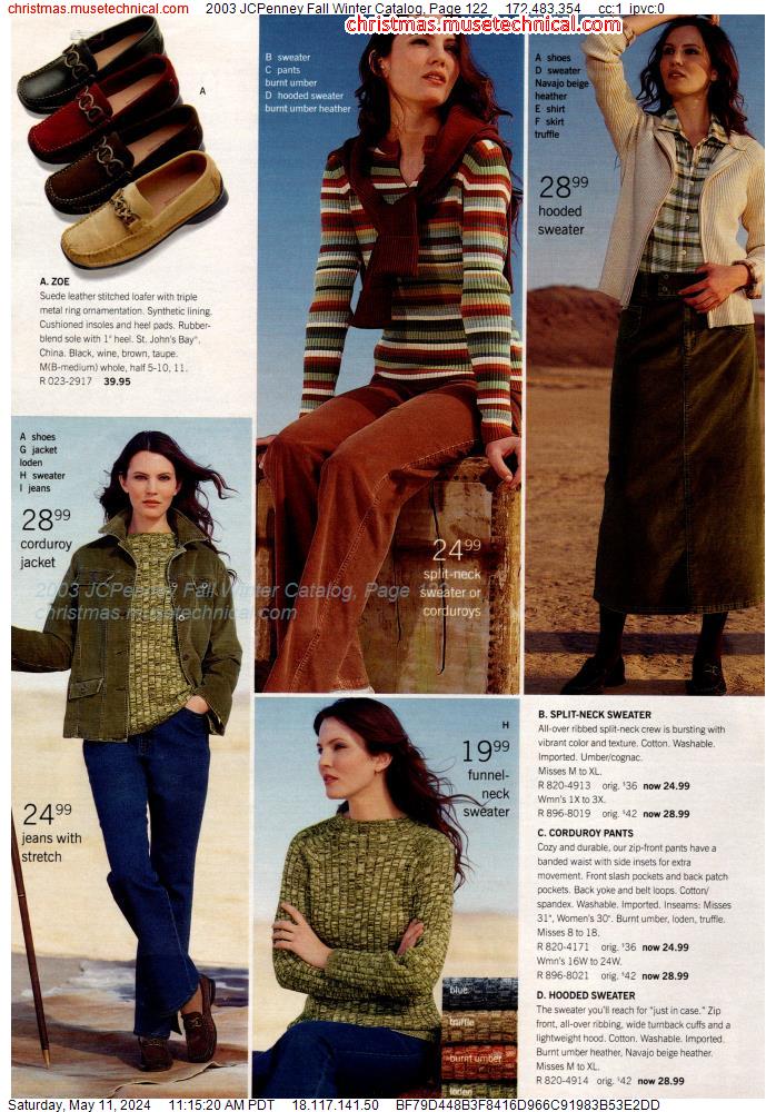 2003 JCPenney Fall Winter Catalog, Page 122