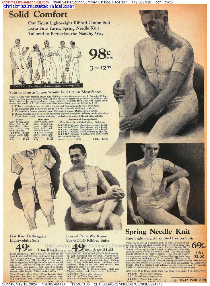 1940 Sears Spring Summer Catalog, Page 337