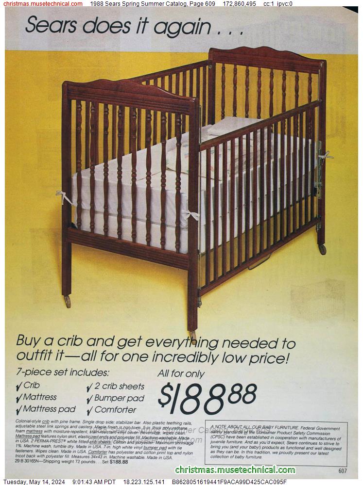1988 Sears Spring Summer Catalog, Page 609