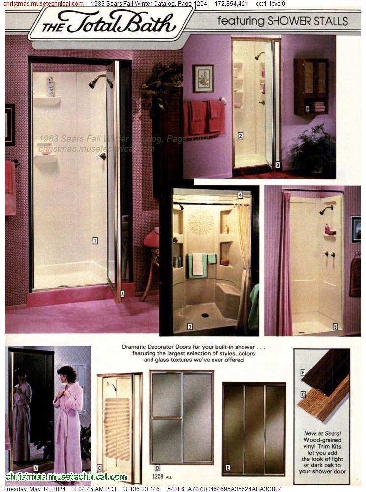 1983 Sears Fall Winter Catalog, Page 1204