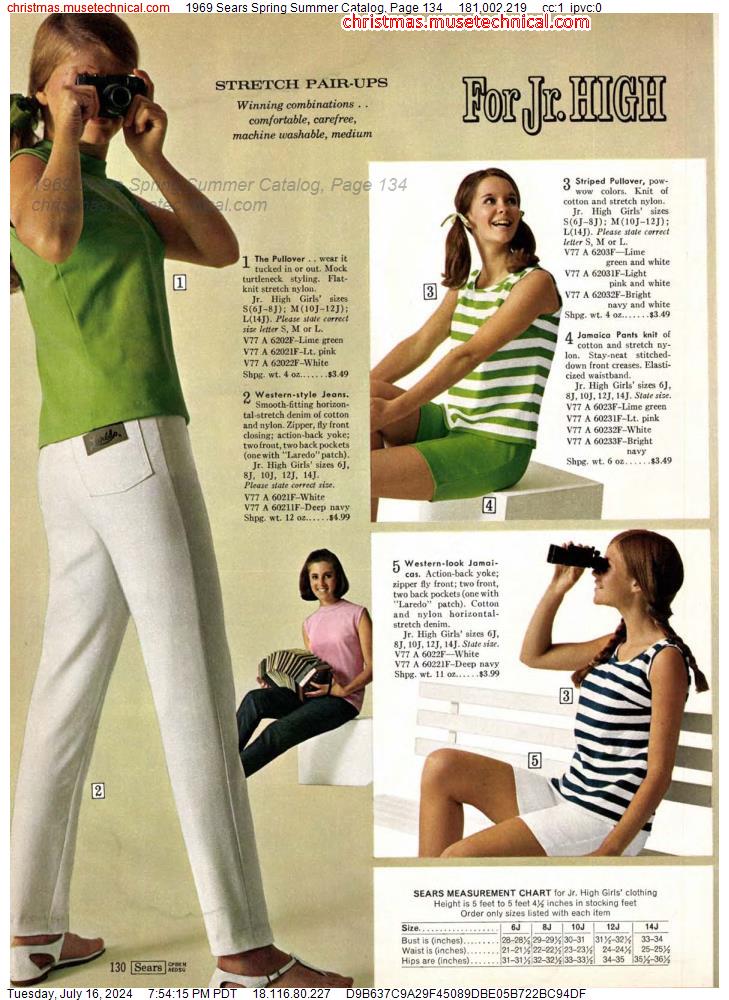 1969 Sears Spring Summer Catalog, Page 134