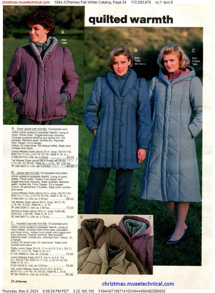 1984 JCPenney Fall Winter Catalog, Page 34