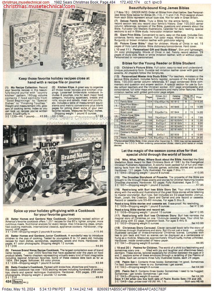 1982 Sears Christmas Book, Page 484