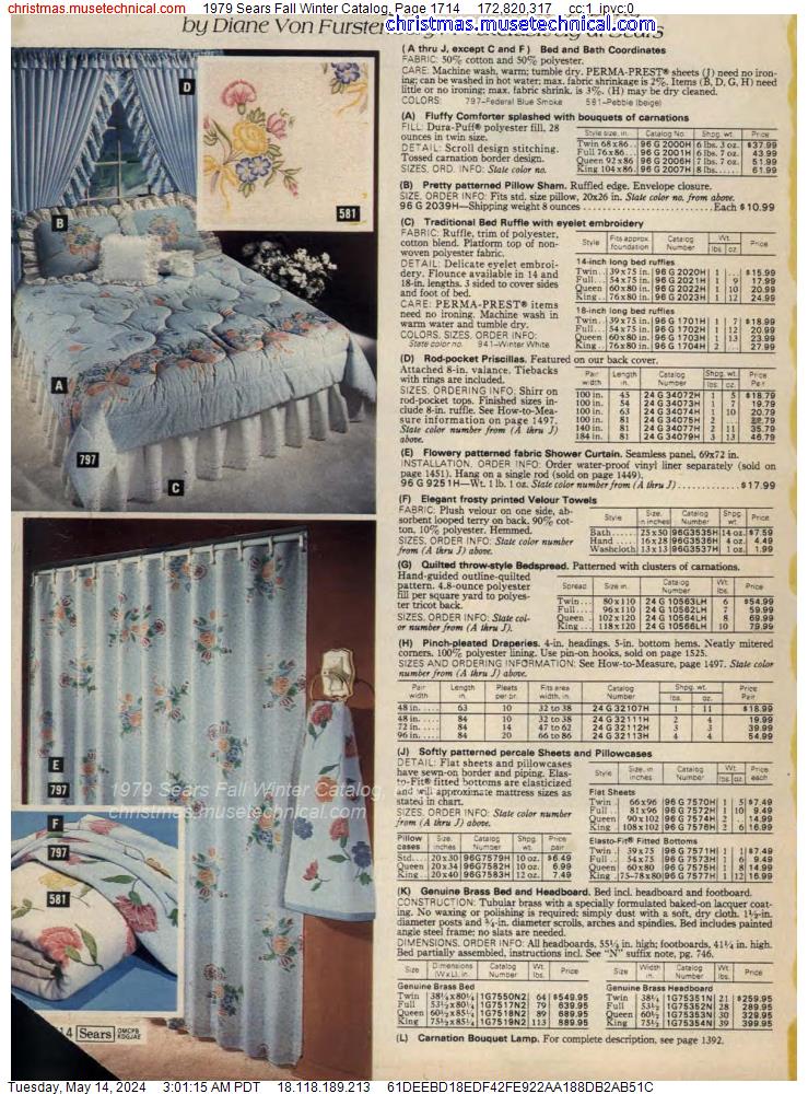 1979 Sears Fall Winter Catalog, Page 1714