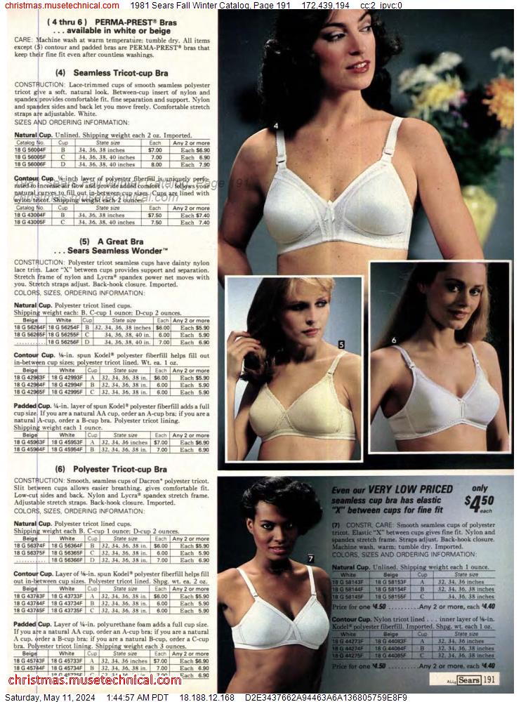 1981 Sears Fall Winter Catalog, Page 191