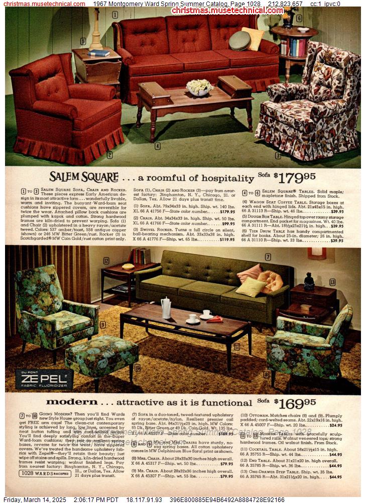 1967 Montgomery Ward Spring Summer Catalog, Page 1028