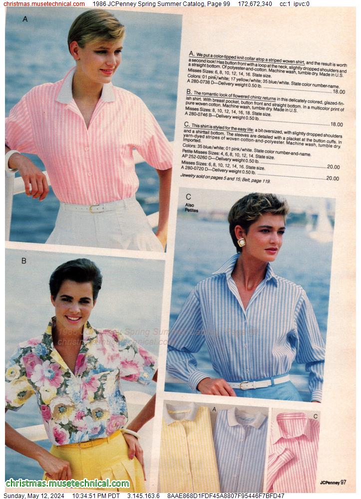 1986 JCPenney Spring Summer Catalog, Page 99