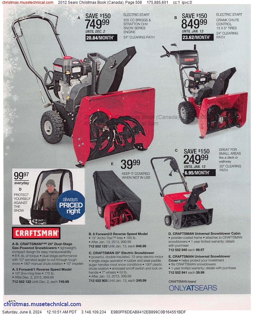 2012 Sears Christmas Book (Canada), Page 508