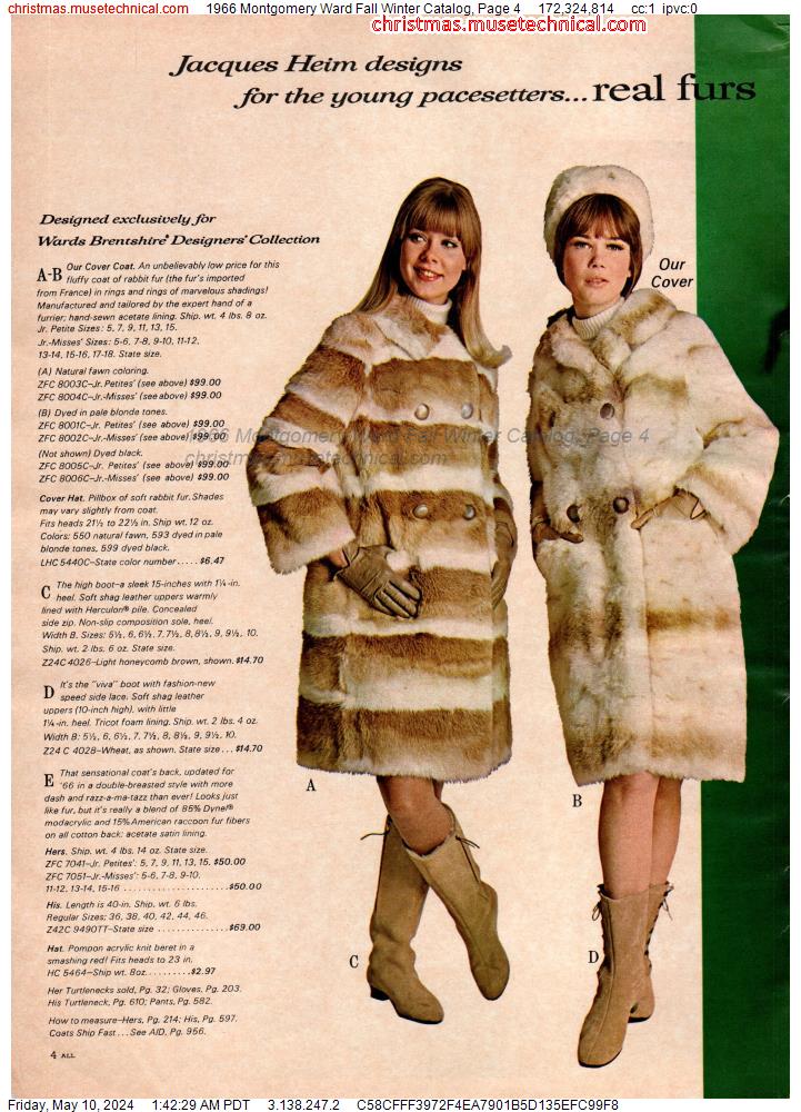 1966 Montgomery Ward Fall Winter Catalog, Page 4