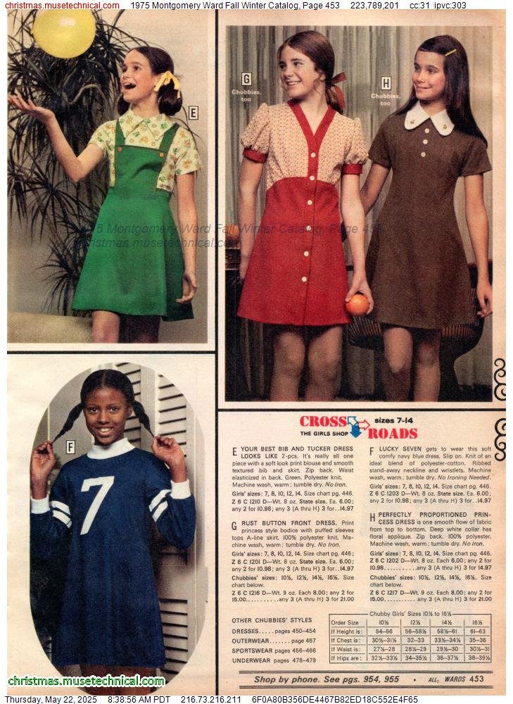 1975 Montgomery Ward Fall Winter Catalog, Page 453