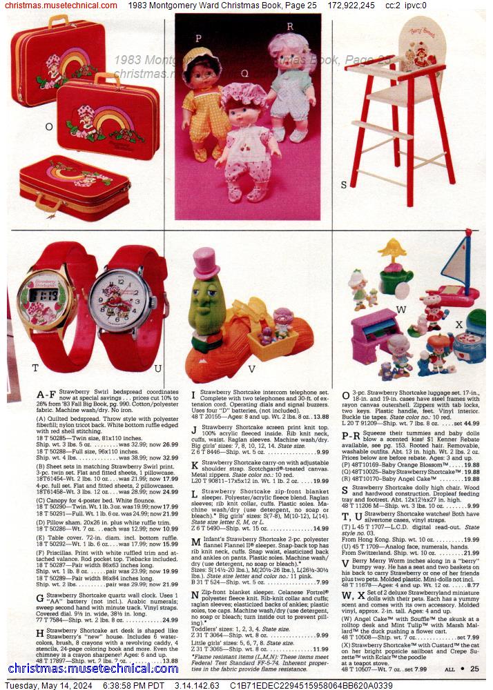 1983 Montgomery Ward Christmas Book, Page 25
