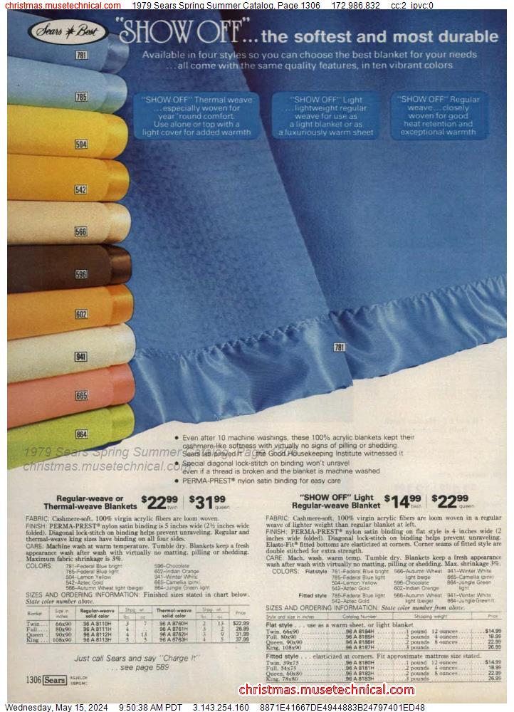 1979 Sears Spring Summer Catalog, Page 1306