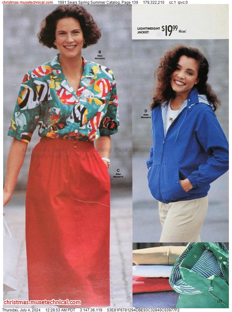 1991 Sears Spring Summer Catalog, Page 139