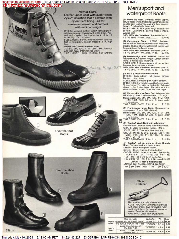 1983 Sears Fall Winter Catalog, Page 282