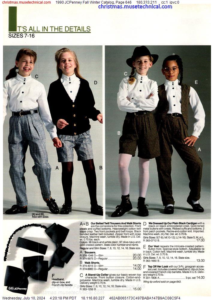 1990 JCPenney Fall Winter Catalog, Page 646