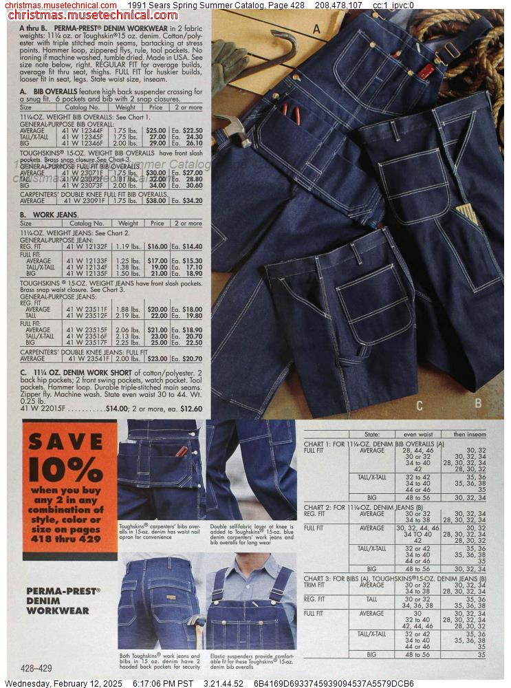 1991 Sears Spring Summer Catalog, Page 428