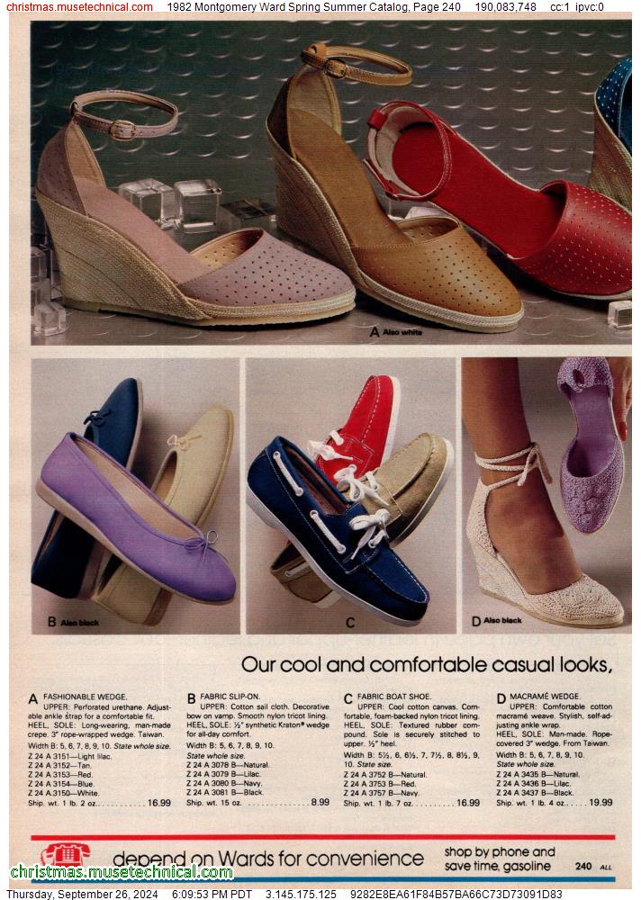 1982 Montgomery Ward Spring Summer Catalog, Page 240