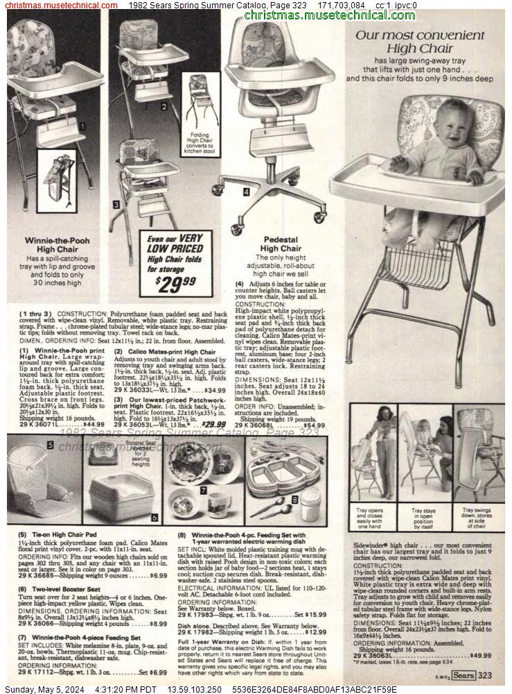 1982 Sears Spring Summer Catalog, Page 323