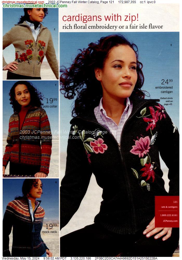 2003 JCPenney Fall Winter Catalog, Page 121