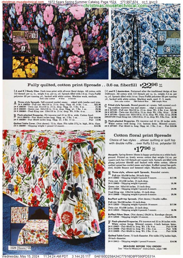 1972 Sears Spring Summer Catalog, Page 1524