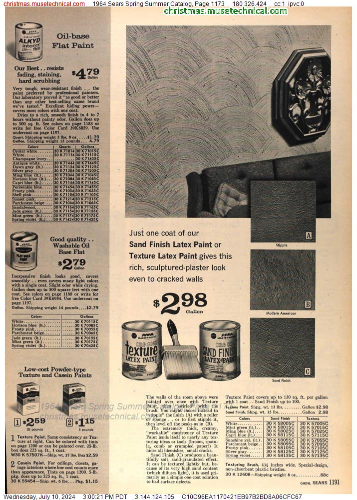1964 Sears Spring Summer Catalog, Page 1173