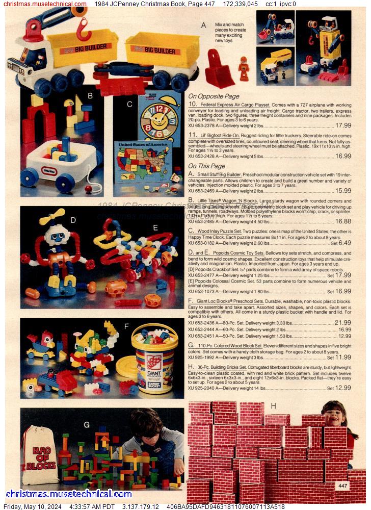 1984 JCPenney Christmas Book, Page 447