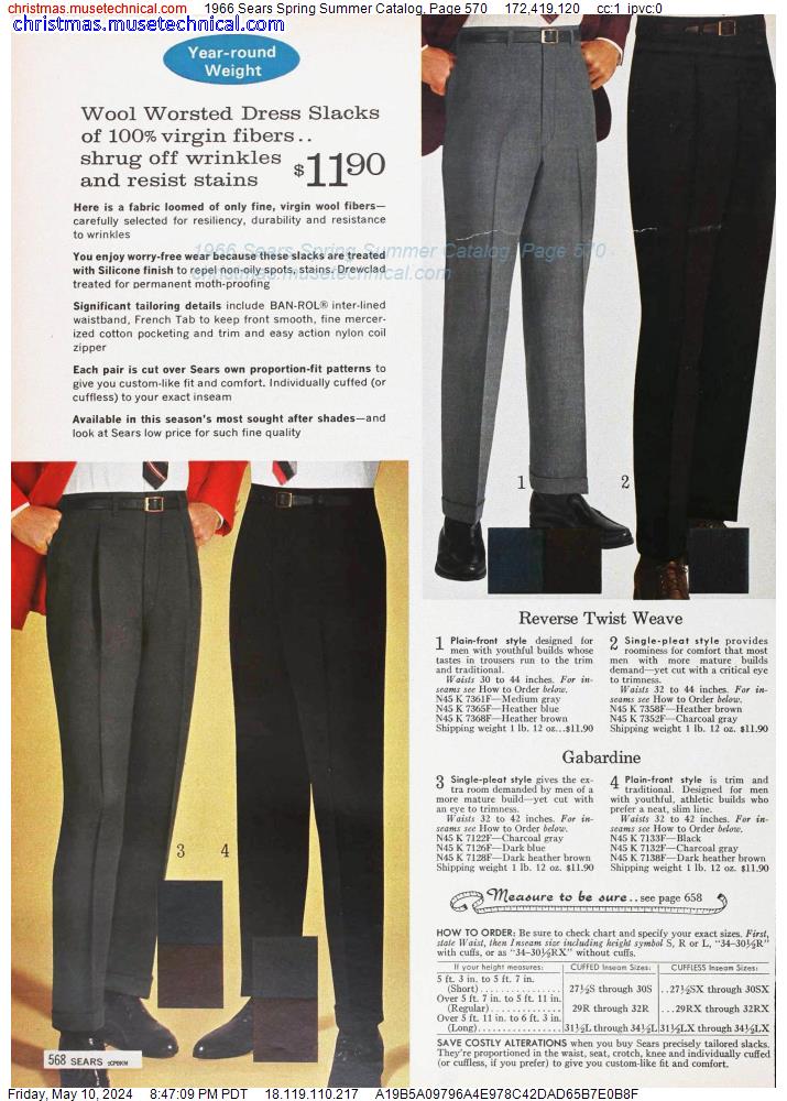 1966 Sears Spring Summer Catalog, Page 570