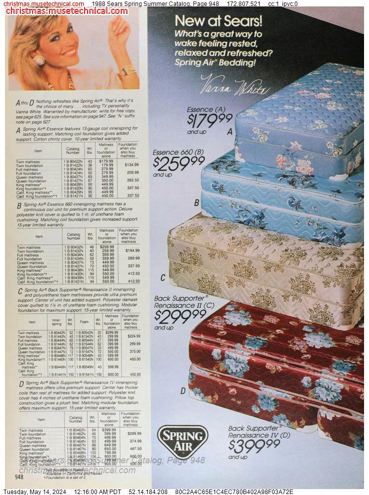 1988 Sears Spring Summer Catalog, Page 948