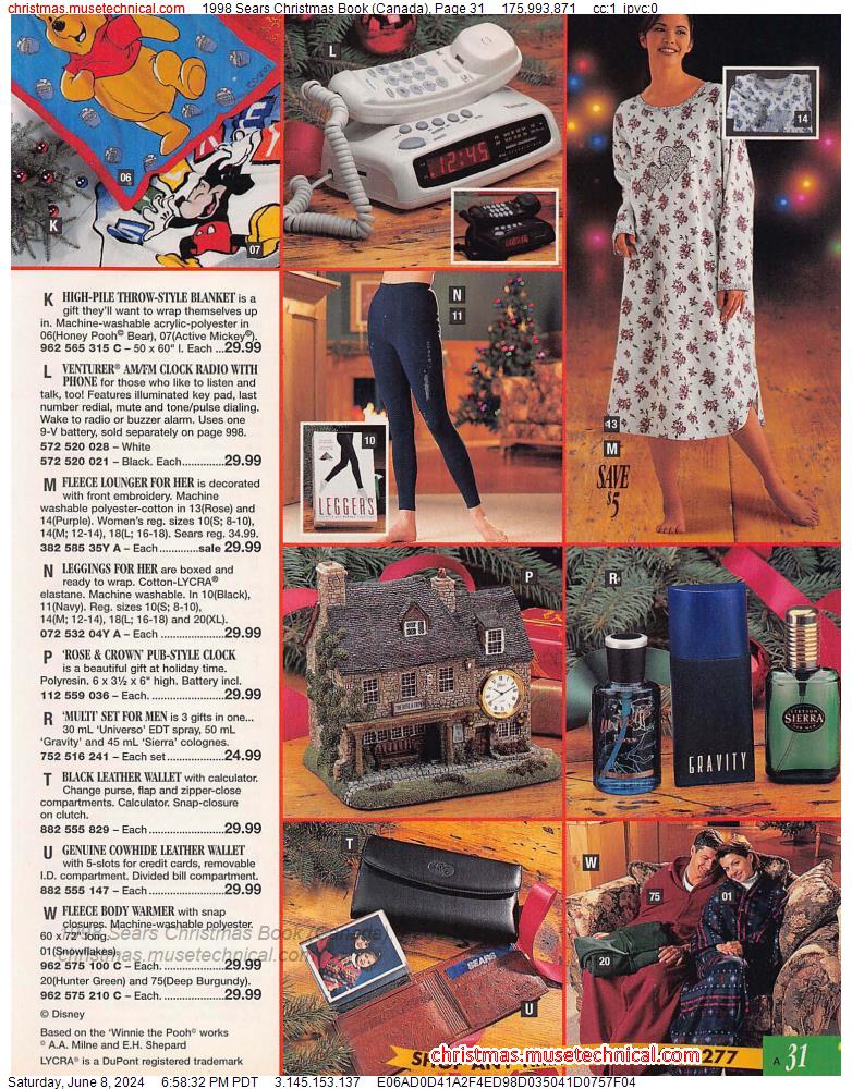 1998 Sears Christmas Book (Canada), Page 31