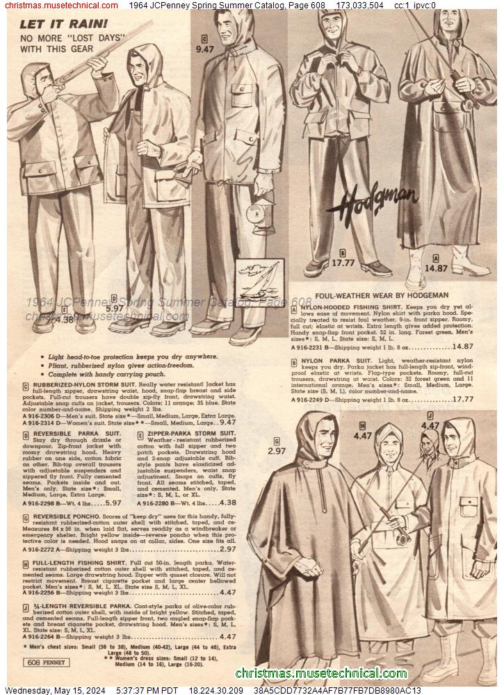 1964 JCPenney Spring Summer Catalog, Page 608