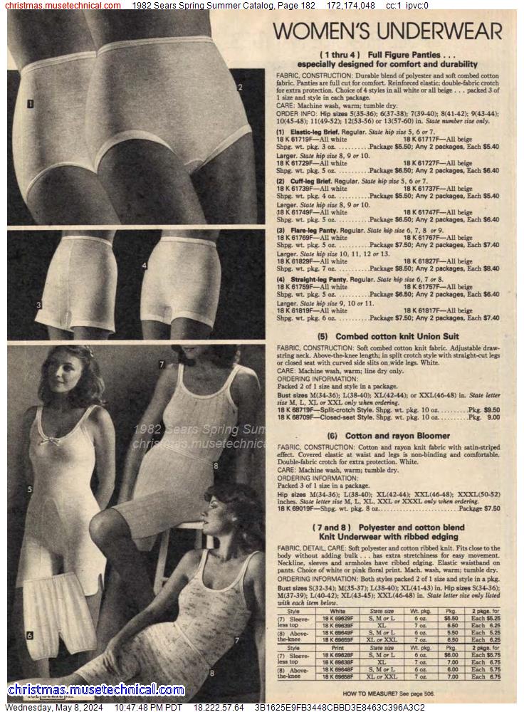 1982 Sears Spring Summer Catalog, Page 182