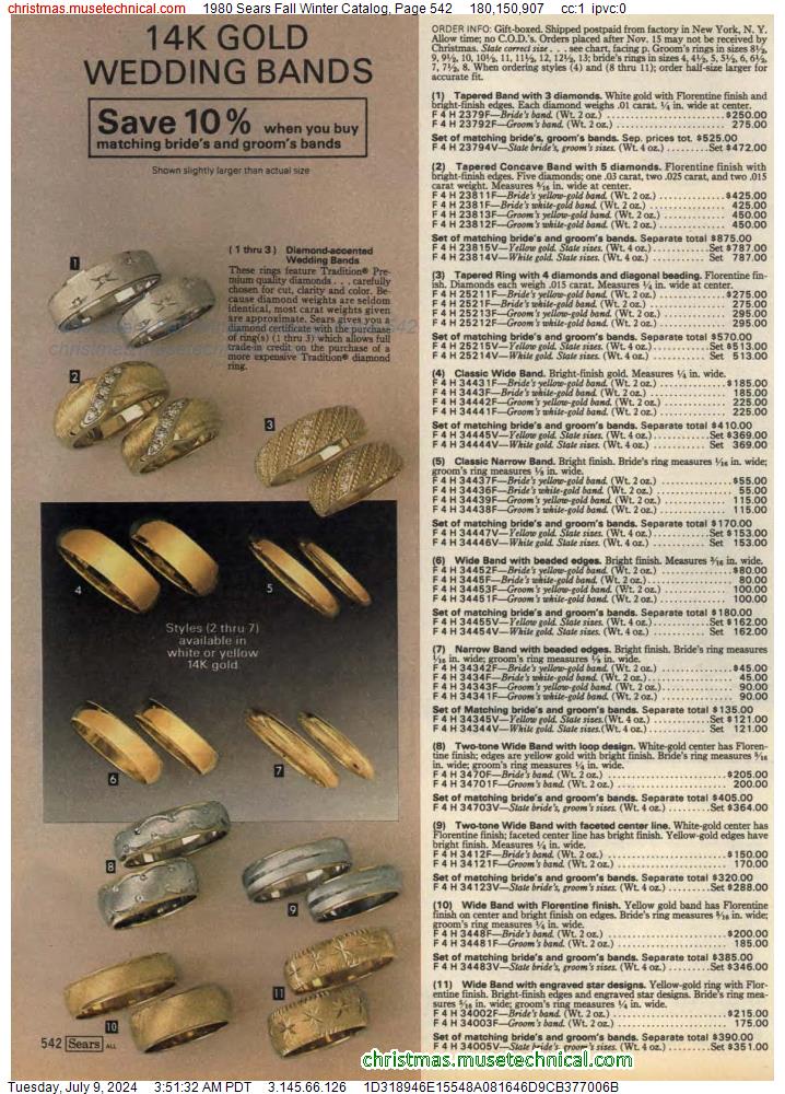 1980 Sears Fall Winter Catalog, Page 542