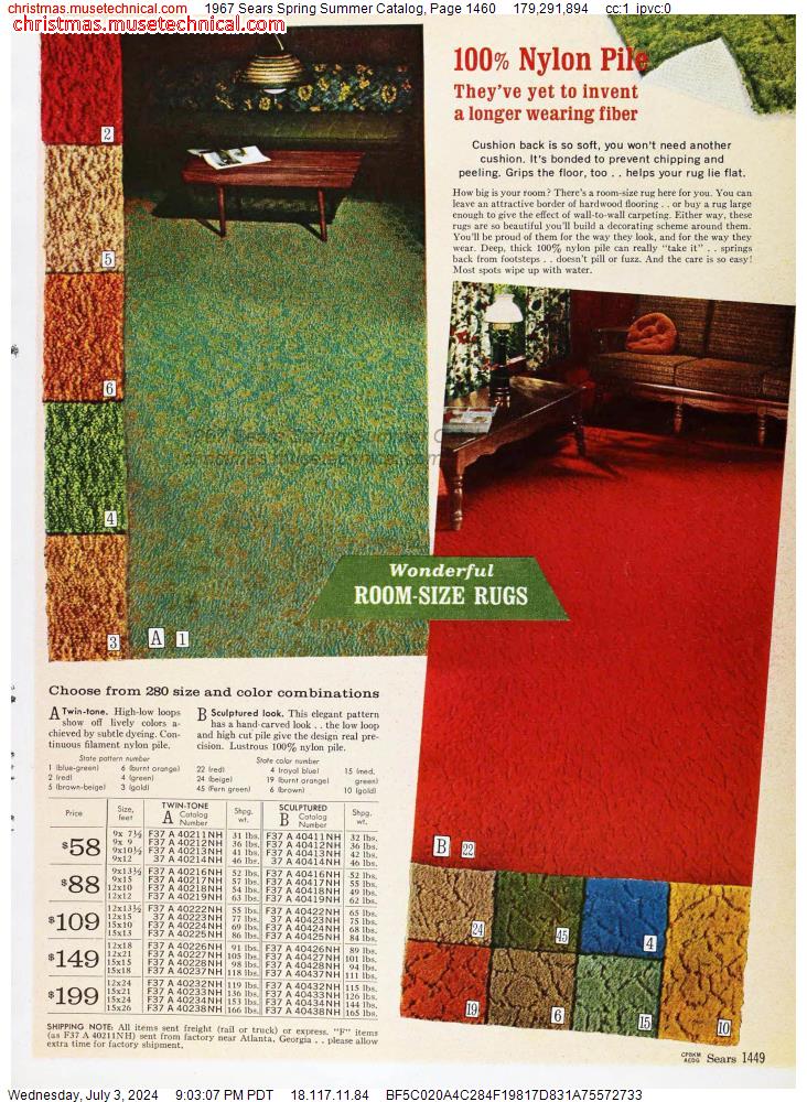 1967 Sears Spring Summer Catalog, Page 1460