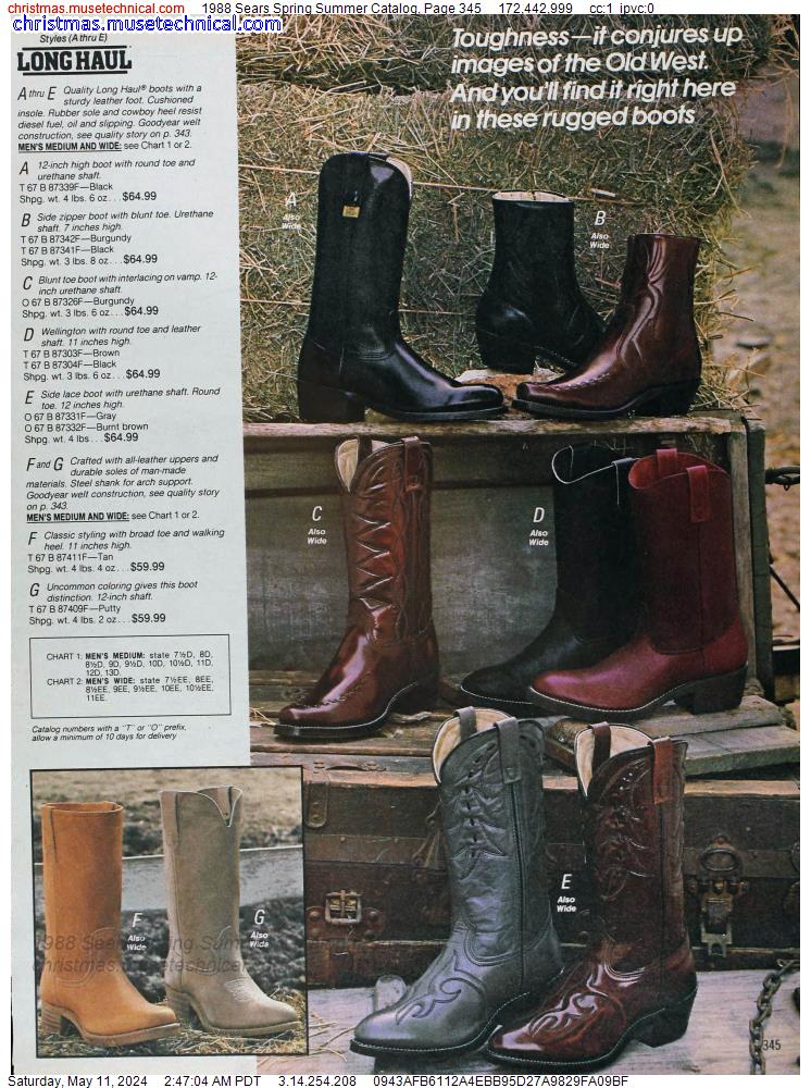 1988 Sears Spring Summer Catalog, Page 345