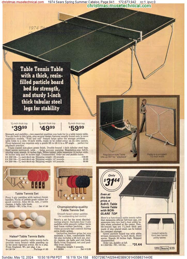 1974 Sears Spring Summer Catalog, Page 941