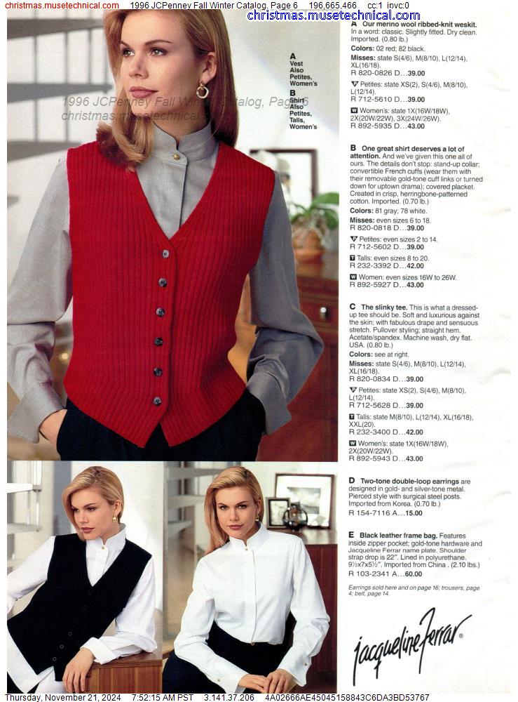 1996 JCPenney Fall Winter Catalog, Page 6