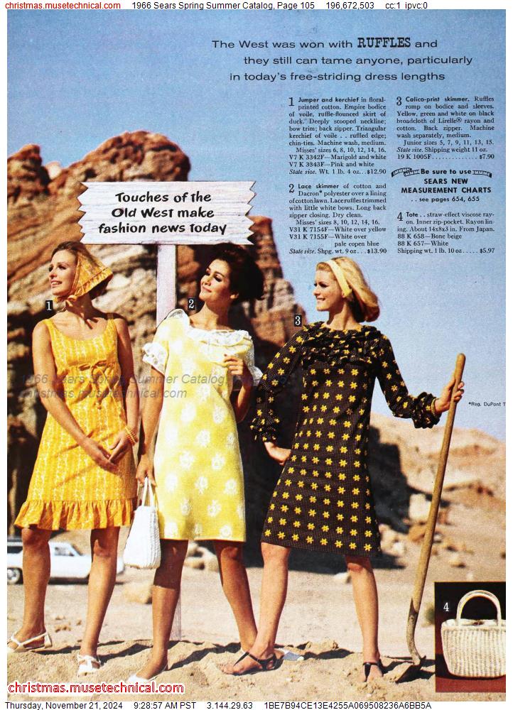 1966 Sears Spring Summer Catalog, Page 105