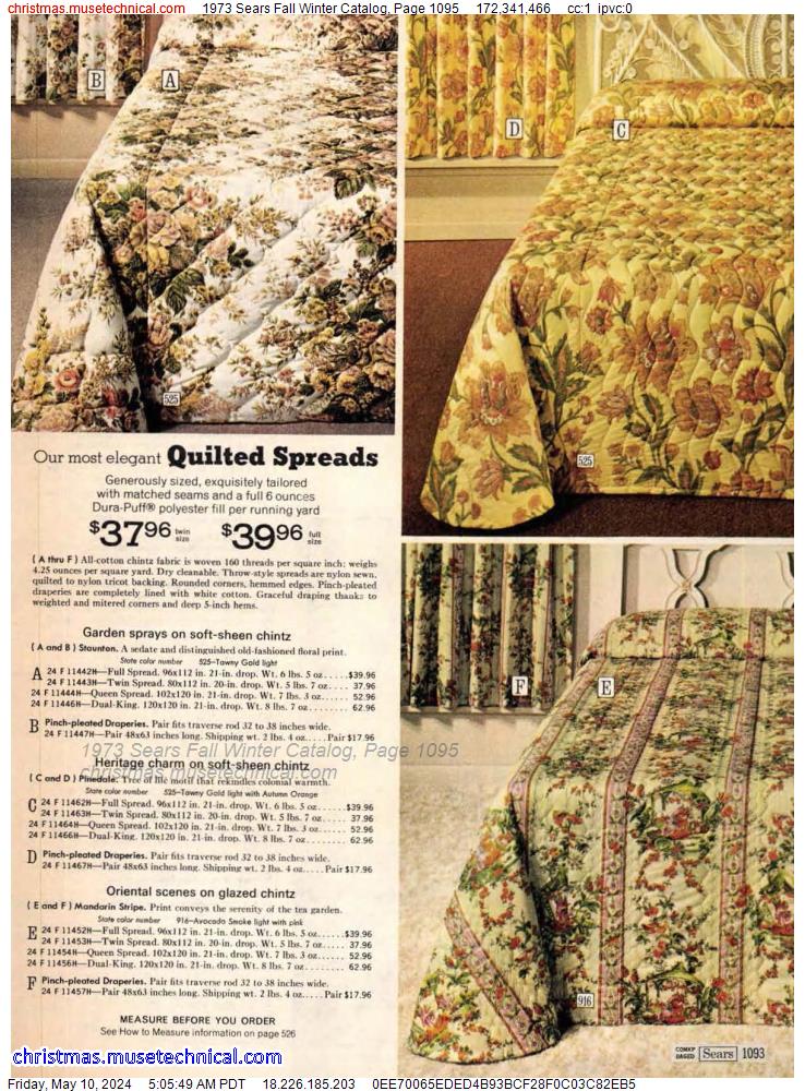 1973 Sears Fall Winter Catalog, Page 1095