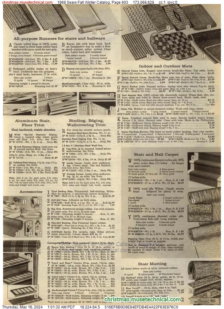 1968 Sears Fall Winter Catalog, Page 903