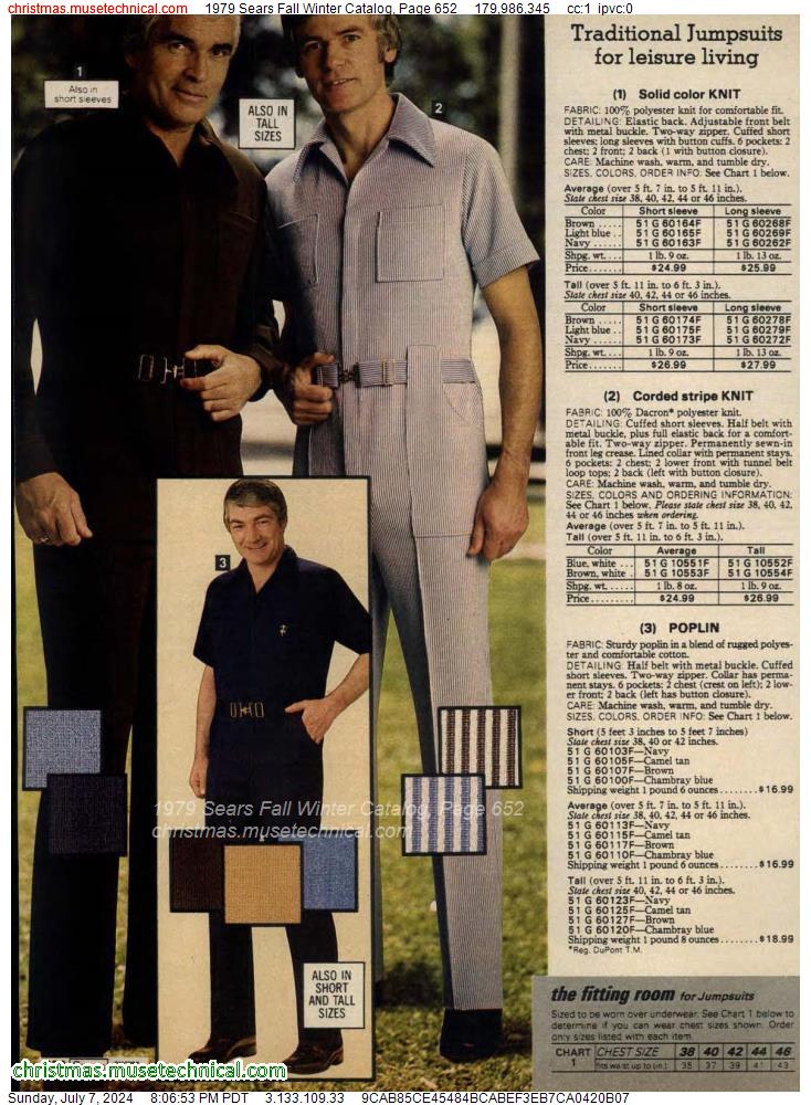 1979 Sears Fall Winter Catalog, Page 652