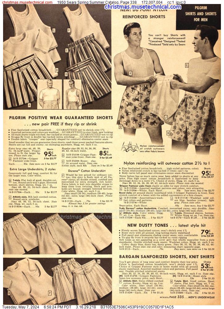 1950 Sears Spring Summer Catalog, Page 338