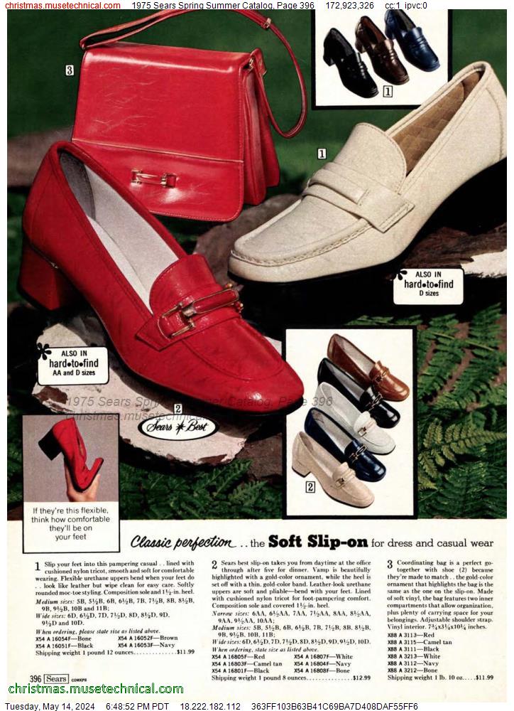 1975 Sears Spring Summer Catalog, Page 396