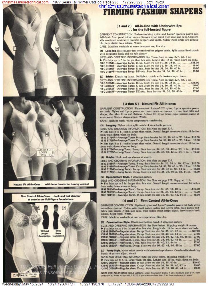 1977 Sears Fall Winter Catalog, Page 230
