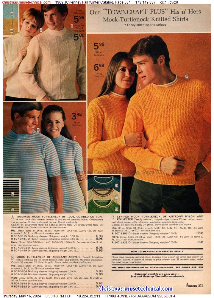 1969 JCPenney Fall Winter Catalog, Page 531