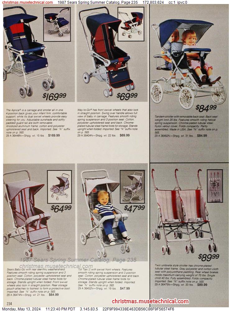 1987 Sears Spring Summer Catalog, Page 235